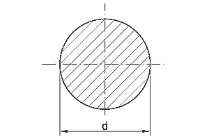 drawing of hot rolled round