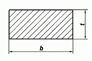 drawing of wide flat bars
